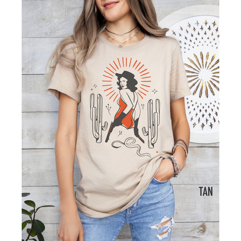 Cowgirl Shirt, Western Tshirt, Boho Cowgirl Shirt, Retro Cowgirl Tshirt, Country Shirt, Western Shirt Women, Vintage Cowgirl, Boho Western.jpg