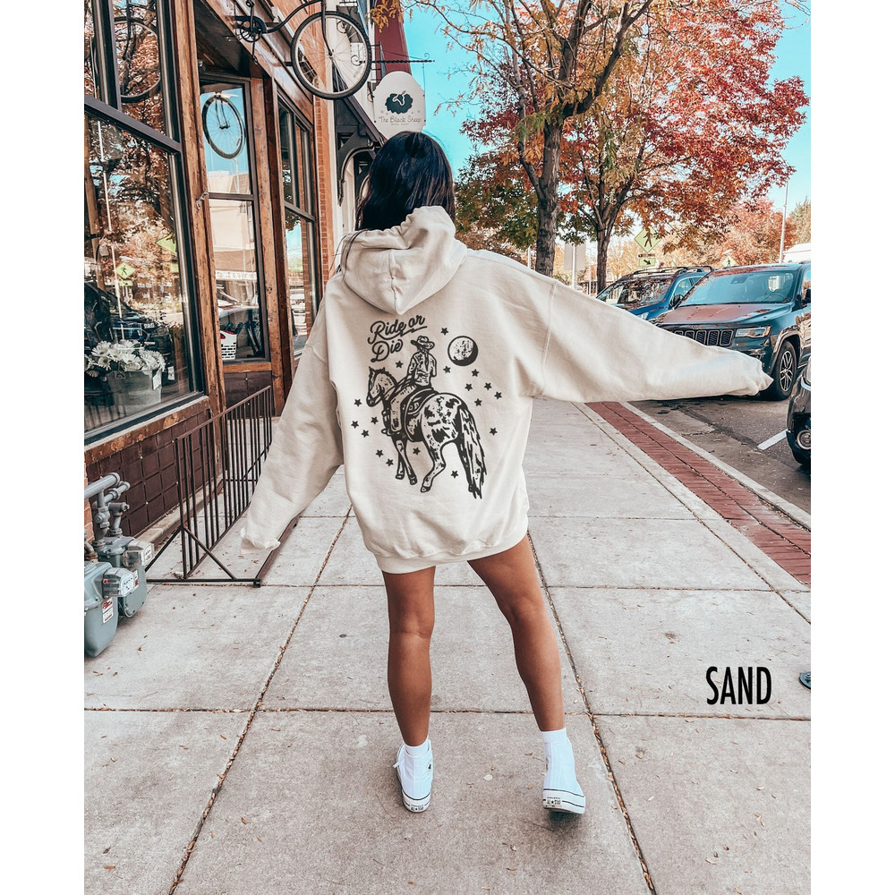 Western Hoodie, Cowgirl Hoodie, Boho Western Hooded Sweatshirt, Retro Western, Country Western Hoodie, Cowboy Hoodie Women, Western Cowgirl.jpg