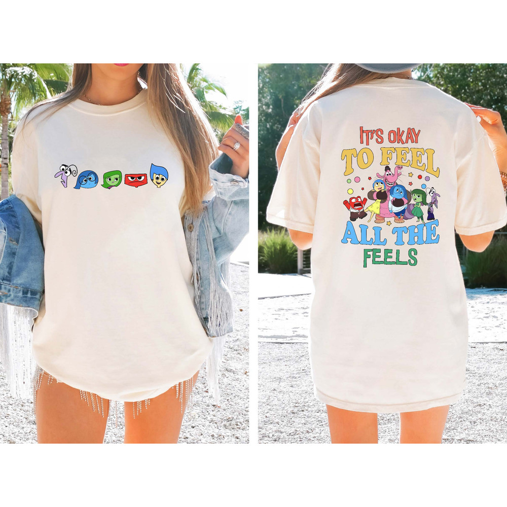 Inside Out It's Okay To Feel All The Feels Shirt, Mental Health shirt, Inclusion Shirt, Speech Therapy Shirt, BCBA Shirt, Para Shirt.jpg