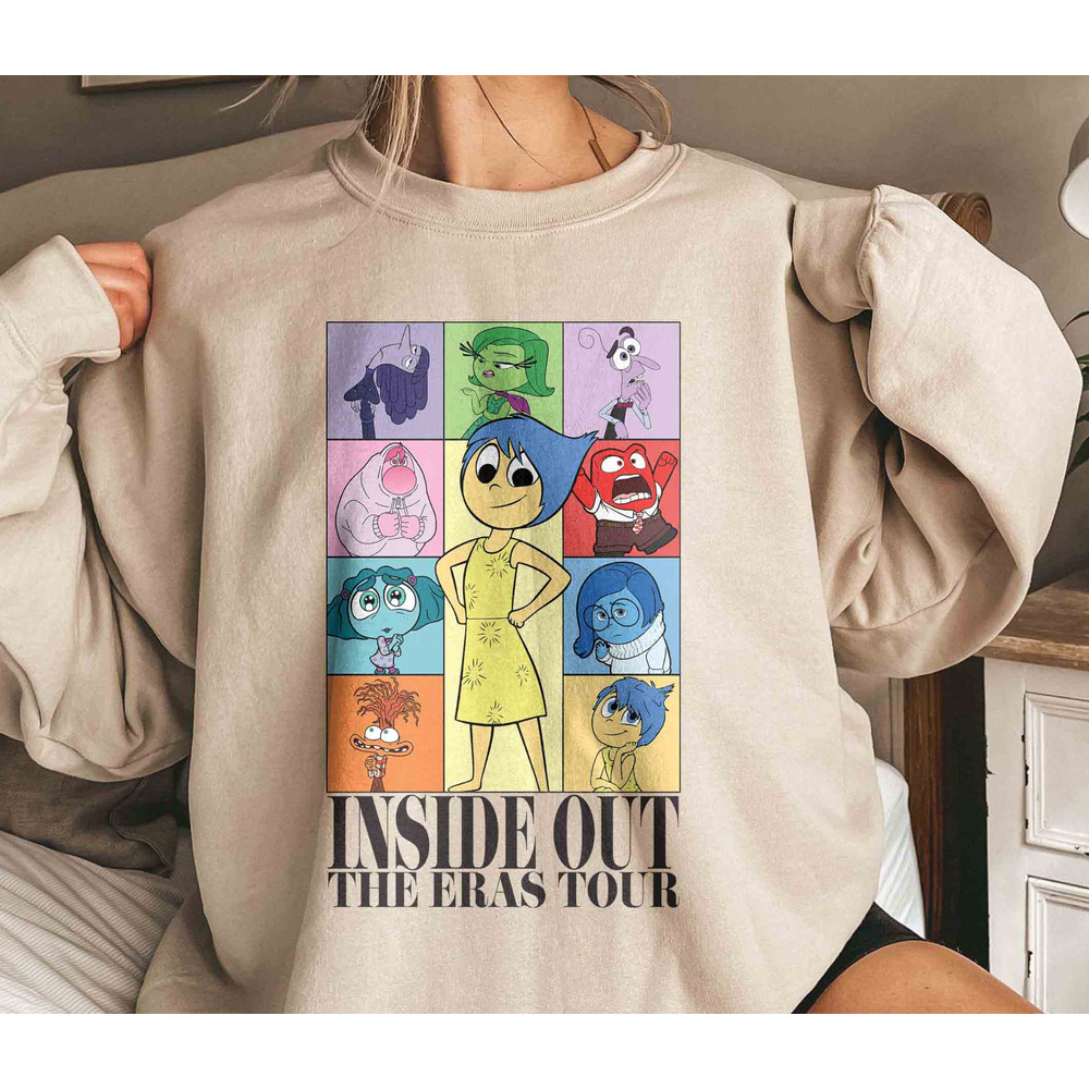 Inside Out The Eras Tour Shirt, It's Okay To Feel All The Feels Shirt, Mental Health, Disneyland Inside Out Characters Shirt, Disney Family.jpg