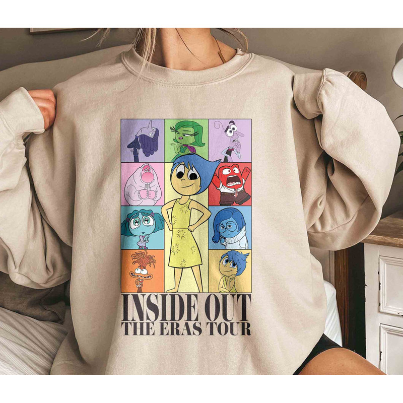 Inside Out The Eras Tour Shirt, It's Okay To Feel All The Feels Shirt, Mental Health, Disneyland Inside Out Characters Shirt, Disney Family.jpg