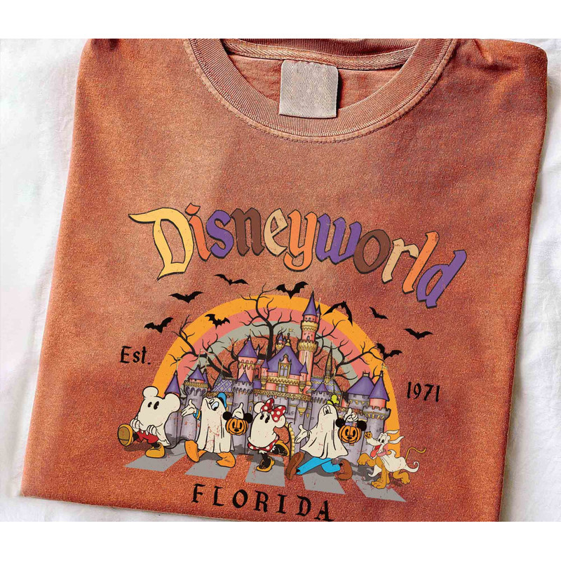 Retro Disneyworld Mickey and Friends Ghost Shirt, Disney Halloween Trip Shirt, Mickey Ghost Shirt, Mickey's Not So Scary, Halloween Gift.jpg