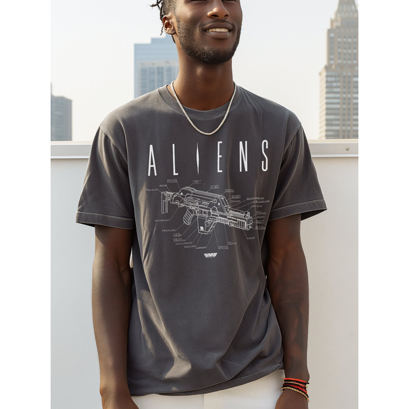 Alien TShirt - M41A Pulse Rifle, Classic Sci-Fi Horror, Iconic Alien Design.jpg
