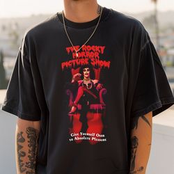 frankenfurter tshirt, rocky horror picture show classic cult film shirt, unique horror musical apparel