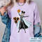 Elsa Princess Skeleton Costume with Halloween Balloon Pumpkin Comfort Colors T-shirt, Frozen Disney Halloween Girl Shirt, Spooky Season Gift.jpg