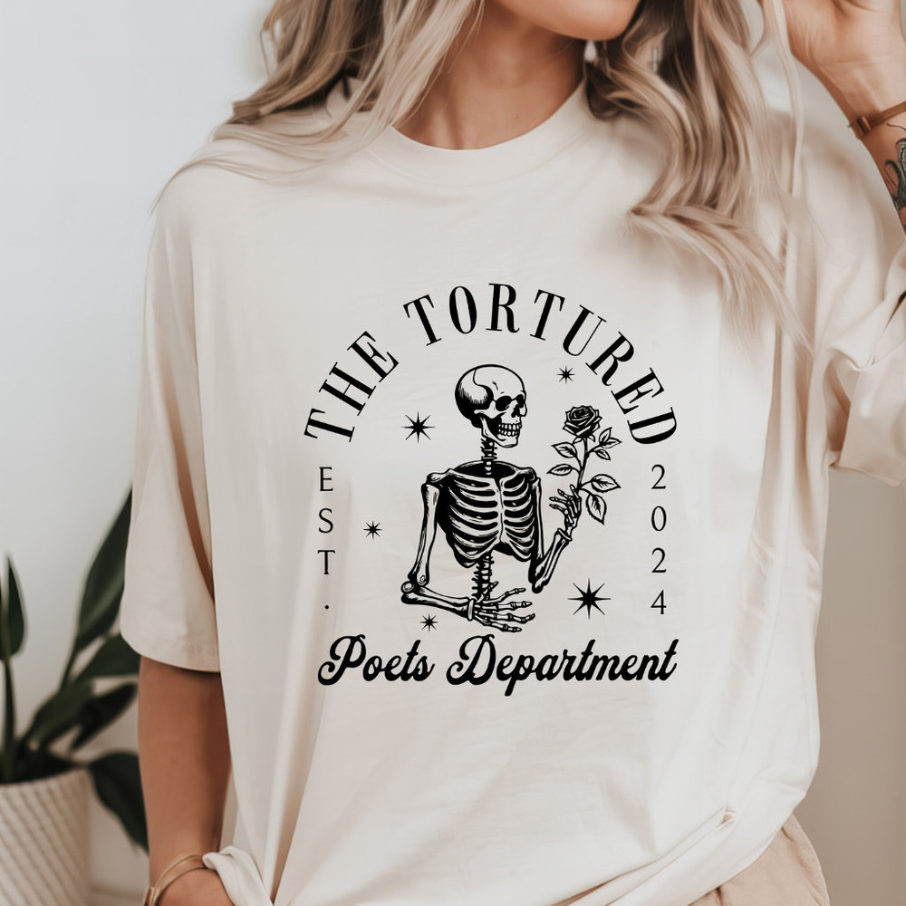 The Tortured Poets Department - skeleton T-Shirt Taylor Swift Merch Swiftie T-Shirt TTPD Swiftie Merch.jpg
