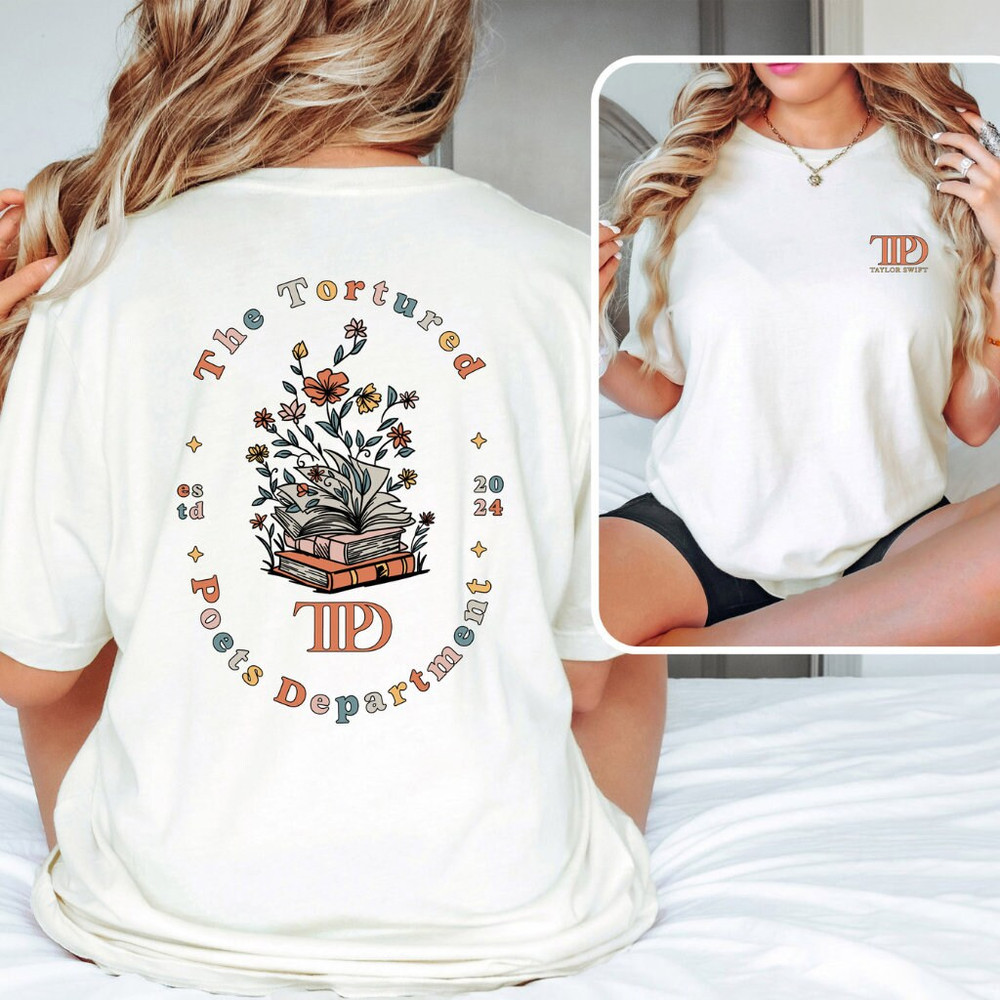 The Tortured Poets Department T-Shirt - Rainbow Back Taylor Swift Merch Swiftie T-Shirt TTPD Swiftie Merch.jpg