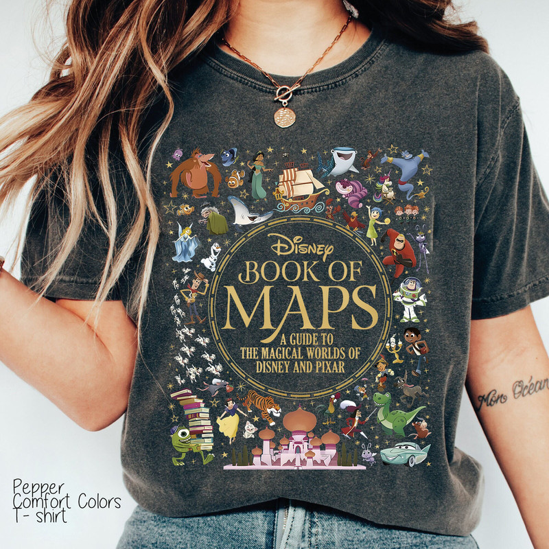 Vintage Disney Full Characters Shirt, Disney Pixar Collection Character Shirt, Disney Pixar Movies Frame Shirt, Disney World Group Shirt.jpg