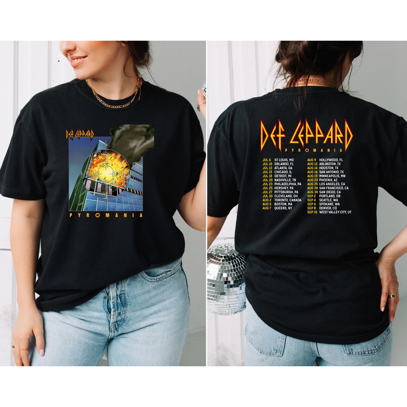 2024 Def Leppard And Journey Summer Stadium Tour Shirt, Def Leppard Fan Shirt, Journey Band Tour 2024 Shirt, Def Leppard And Journey Merch.jpg