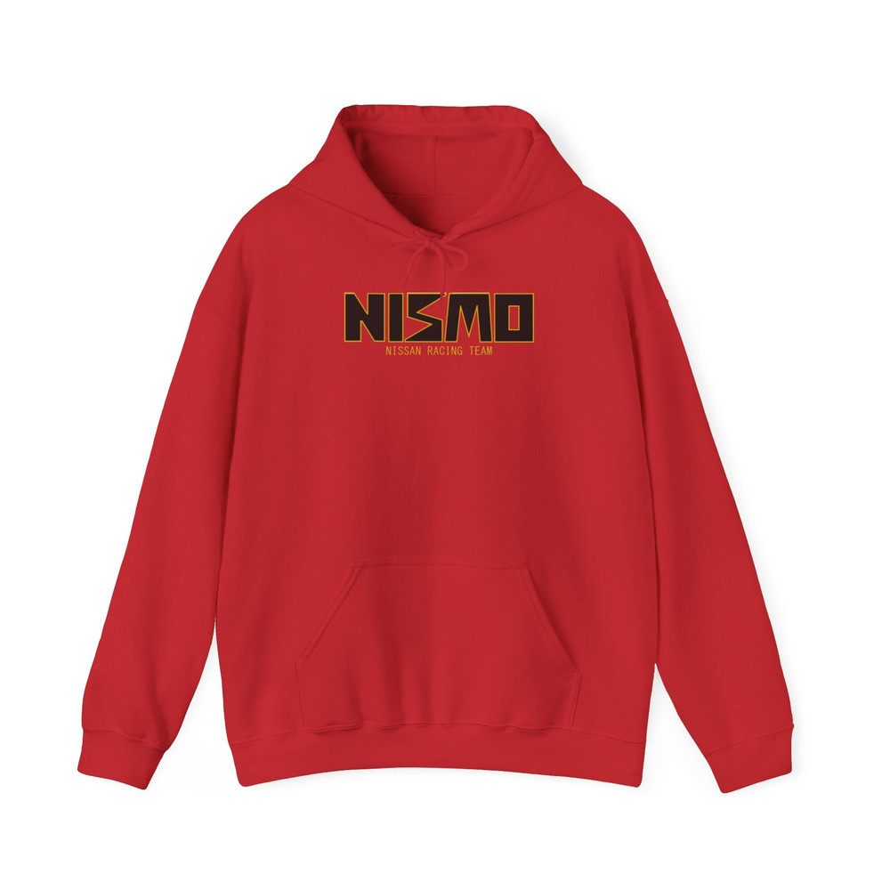 Classic Gold and Black NISMO Nissan Racing Team Logo Unisex Heavy Blend Hooded Sweatshirt.jpg