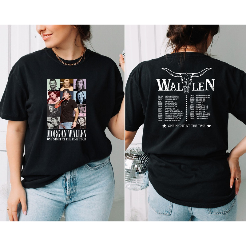 Morgan Wallen Tour 2024 Shirt, Morgan Wallen One Night At A Time Tour Shirt, Country Music Shirt, Cowboy Morgan Wallen Shirt, Concert Shirt.jpg