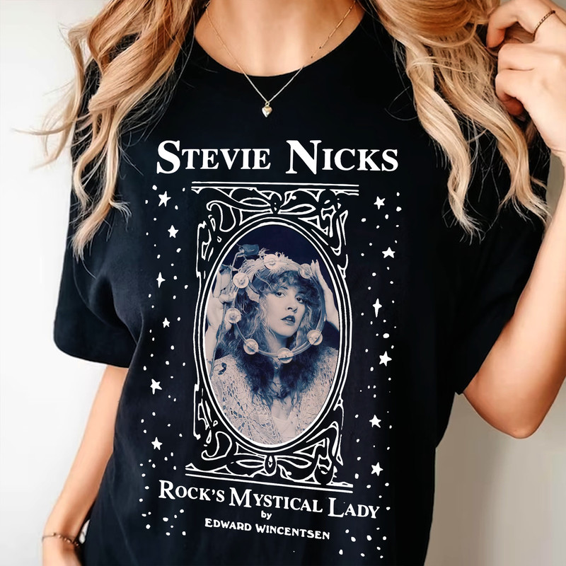 Nicks concert shirt, Fleetwood Mac, Stevie Tour, music tour 90's Shirt Gift for men women, Don't be a lady be a legend, Rock's Mystical Lady.jpg