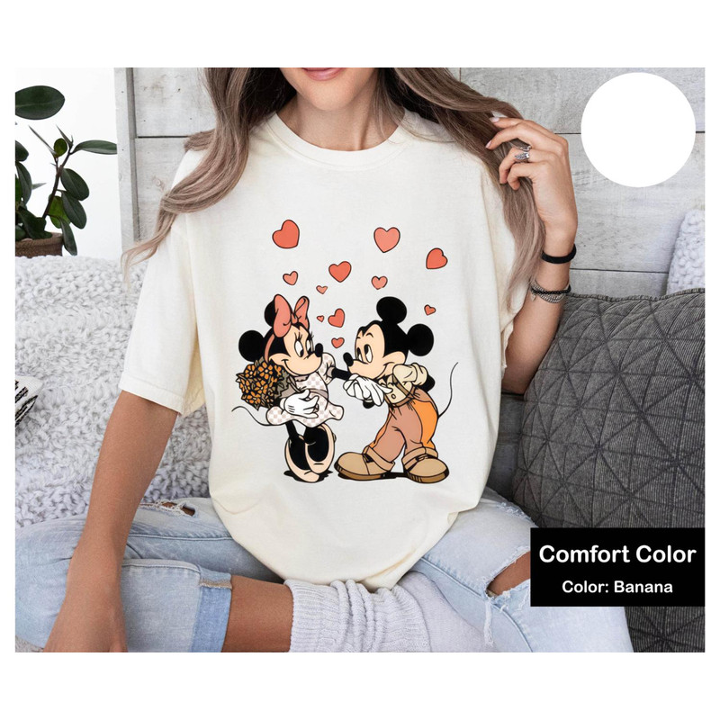 Disney Mickey Minnie Love Shirt, Mickey and Minnie Valentines Tee, Disneyland Love Shirt, Mickey Minnie Shirt, Kiss Love Shirt, Disney Shirt.jpg