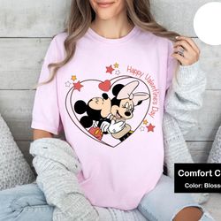 mickey and minnie love shirt, happy valentines day shirt, disney matching couple