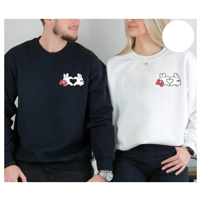 Mickey And Minnie Love Sweatshirt, Happy Valentines Day Shirt, Disney Matching Couples Sweatshirt, Disney Love Shirt, Matching Family Shirt.jpg