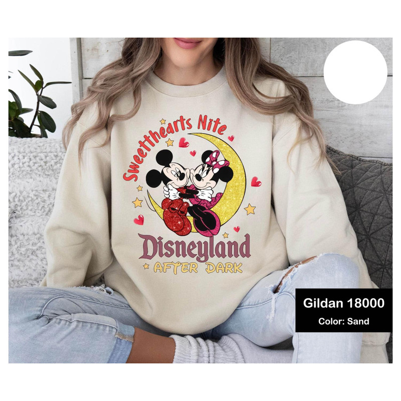 Mickey And Minnie Sweetthearts Nite Valentine Sweatshirt, Disneyland After Dark Valentine Sweater, Magical Valentines Tee, Disney Gift Shirt.jpg