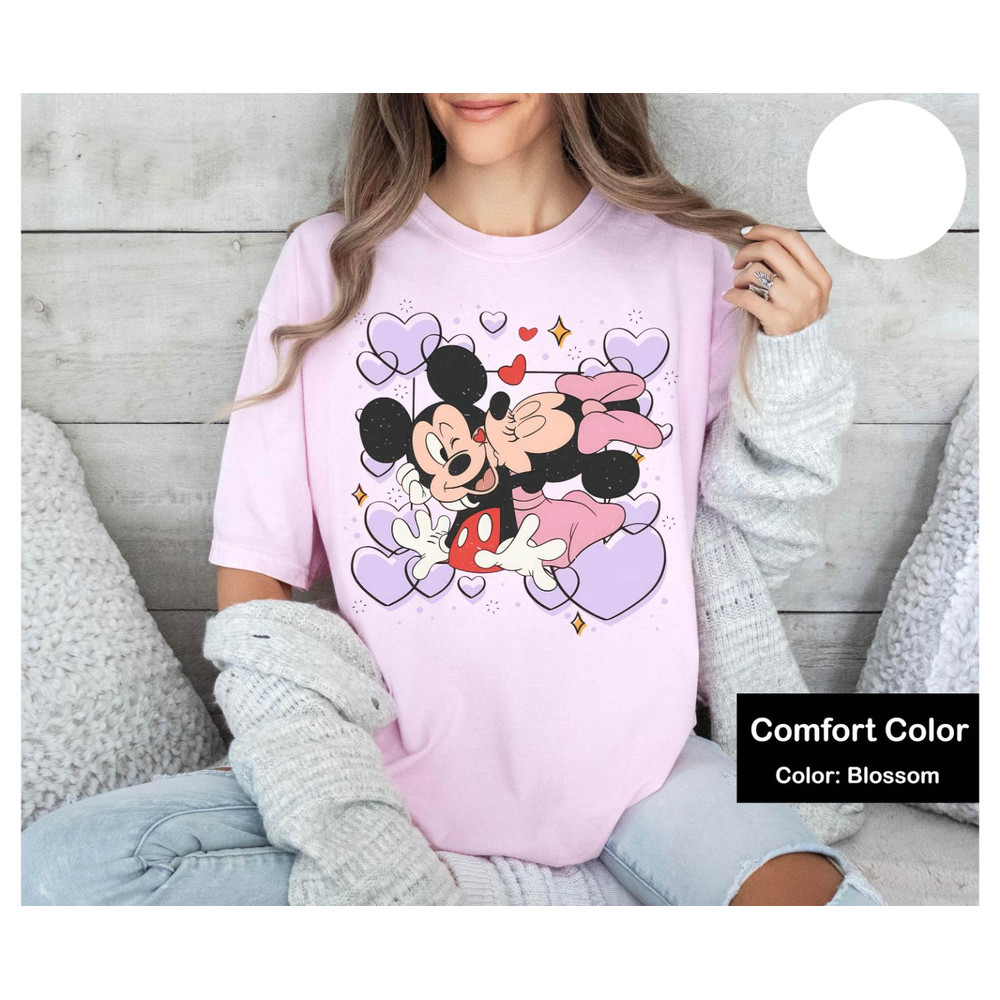 Mickey Minnie Kissing, Disney Couple Shirt, Love Shirt, Disney Shirt, Disney Trip Shirt, Disney Matching Shirts, Disney Valentine Gift Shirt.jpg