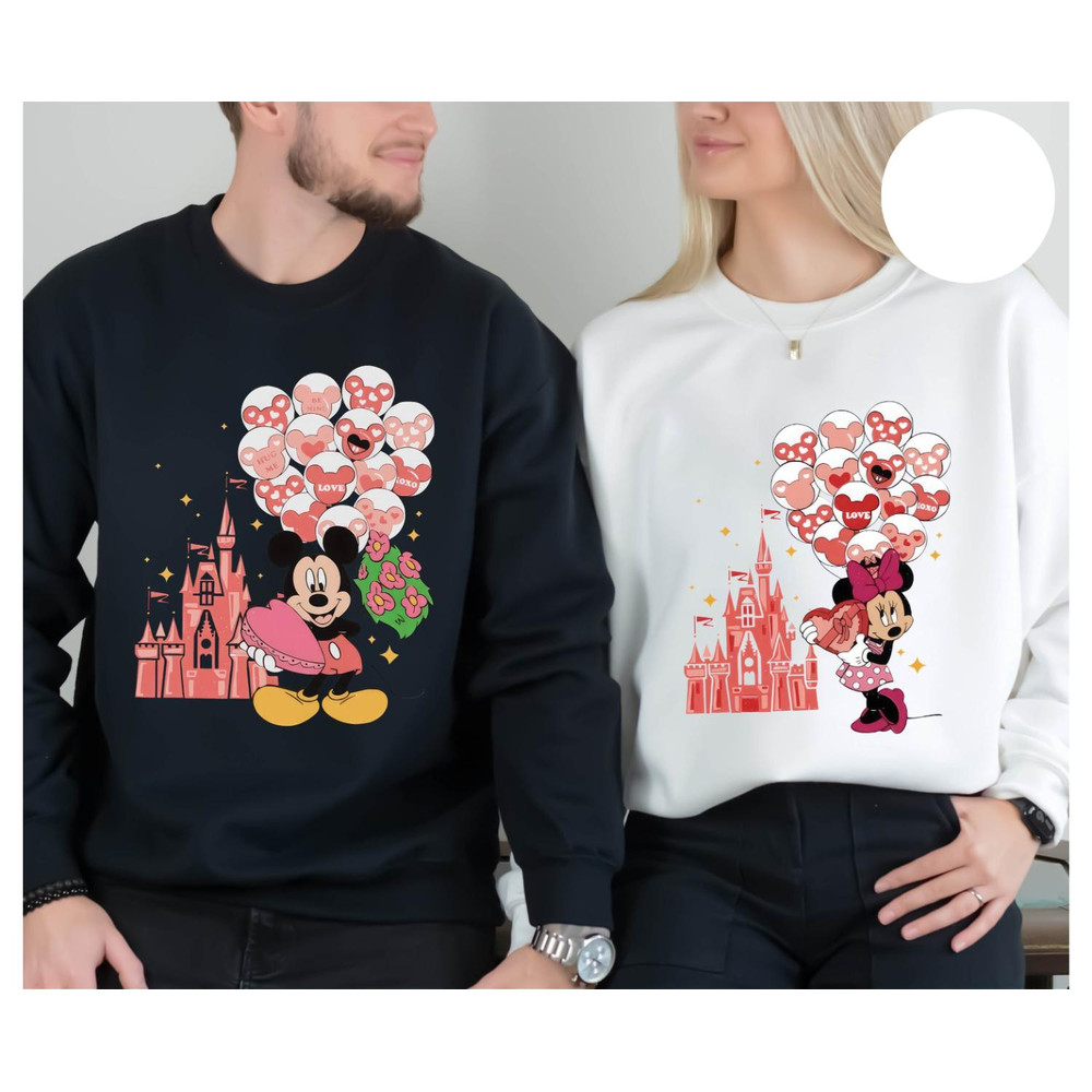 Mickey Minnie Valentine Sweatshirt, Disney Valentine Shirt, Disneyland Valentine Shirt, Valentine's Day Shirt, Couple Valentine Sweatshirt.jpg