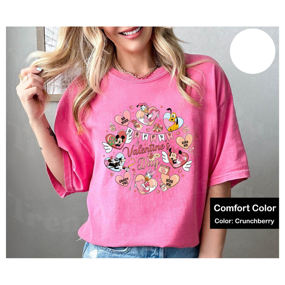 Valentines Day Mickey And Friends Shirt, Valentine Disney Characters Hoodie, Happy Valentine Shirt,Disney Love Crewneck,Disney Valentine Tee.jpg