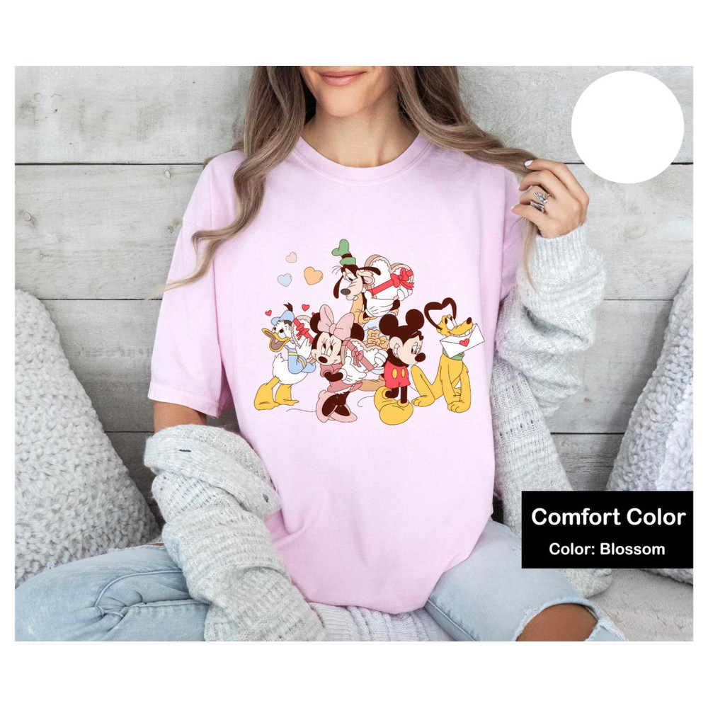 Vintage Mickey and Friends Valentine Shirt, Disney Valentine Sweatshirt, Valentines Day Shirt, Disney Love Mickey,Valentine Mouse Gift Shirt.jpg
