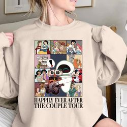wall-e happily ever after vintage sweatshirt honeymoon gifts disneyland couple