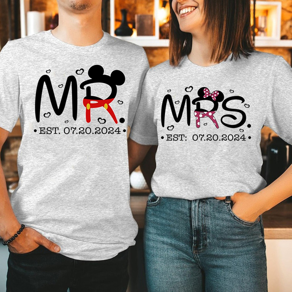Family Mr. And Mrs Shirts Mickey And Minnie Family Shirt Family Couple Shirt Gift Family Matching Shirts Wedding Party Tee Honeymoon.jpg