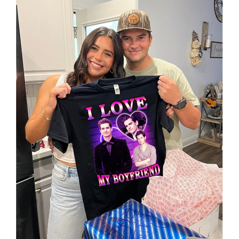 Valentine Custom Photo Valentine Shirt  I Love My Boyfriend Custom Photo Shirt  Gift For Her Him 2024 Shirt  Custom Couples Shirts 1.jpg