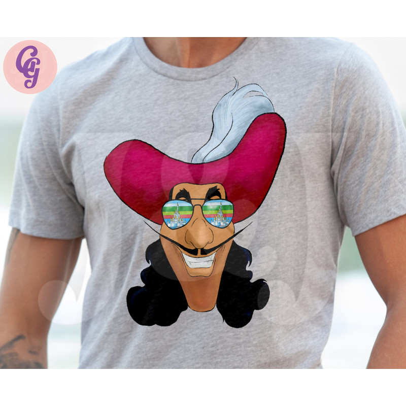 Captain Hook Shirt -  Custom Family Disney Shirts - Family Matching Shirts - Disney Cruise Pirate Night Shirt - Disney Villains T-Shirt.jpg
