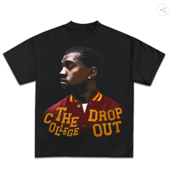 kanye west t-shirt the college dropout album cover art tour merch rare collectible hip hop rap tee