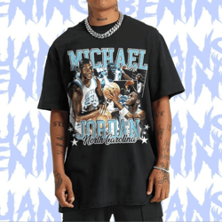 michael jordan unc 90s style vintage bootleg tee graphic t shirt , michael jordan vintage inspired 90s rap unisex t-shir