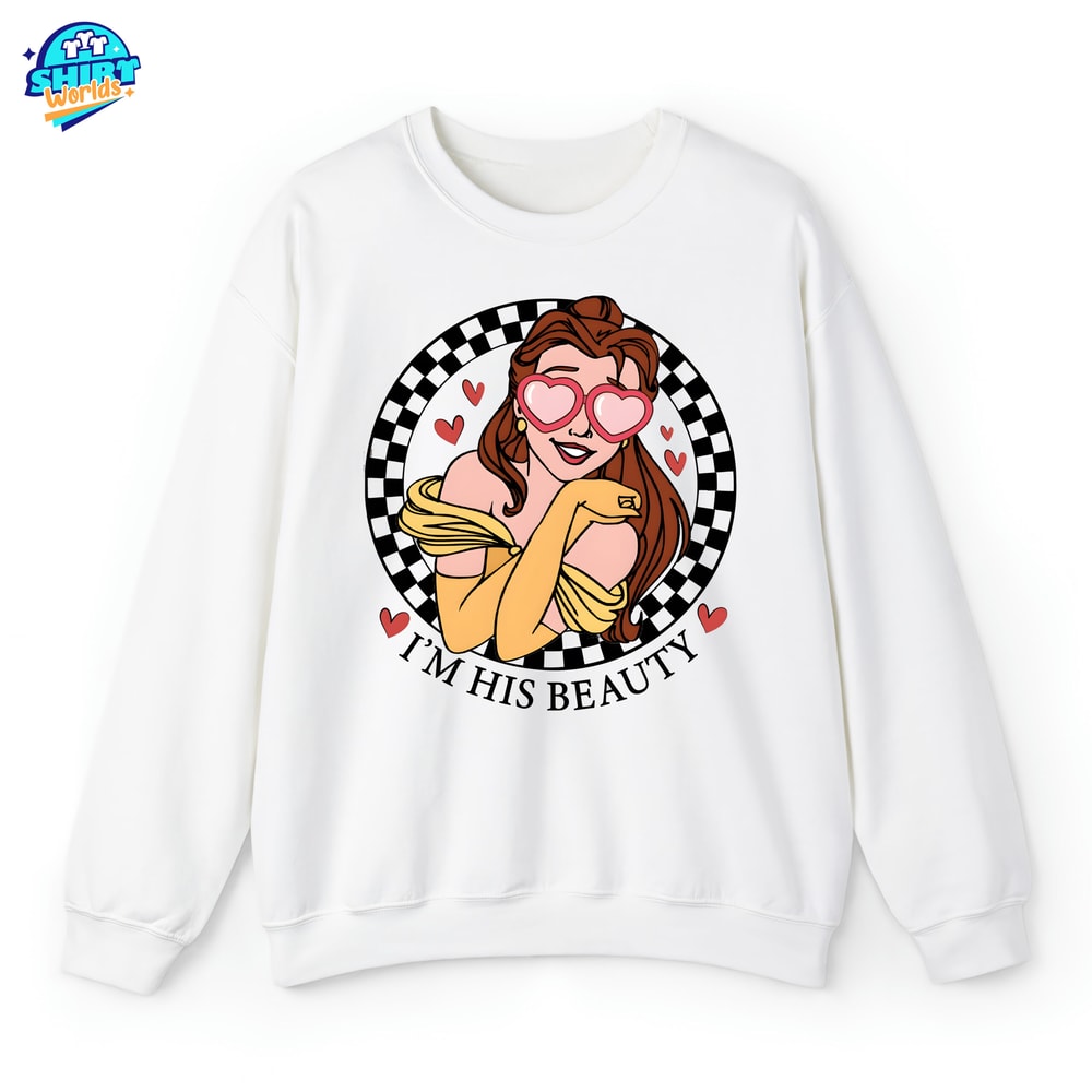 Beauty The Beast Valentine Shirt, Disney Valentine Sweatshirt, Disneyland Valentine Shirt, Valentine Hoodie, Couple Sweatshirt For Disney.jpg