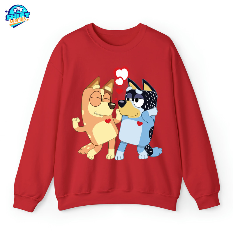 Bluey Mum Dad Shirt Bandit And Chilli Bluey Be Mine Valentine Shirt Retro Bluey Family Shirts Bandit Heeler Shirt Bandit Chili Bingo.jpg