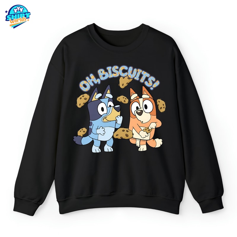 Bluey Oh Biscuits Shirt, Oh Biscuits, Mum Dad Bluey T-Shirt, Bingo shirt, Bluey friends shirt, Bluey Bingo Shirt, Blue Dog Shirt.jpg