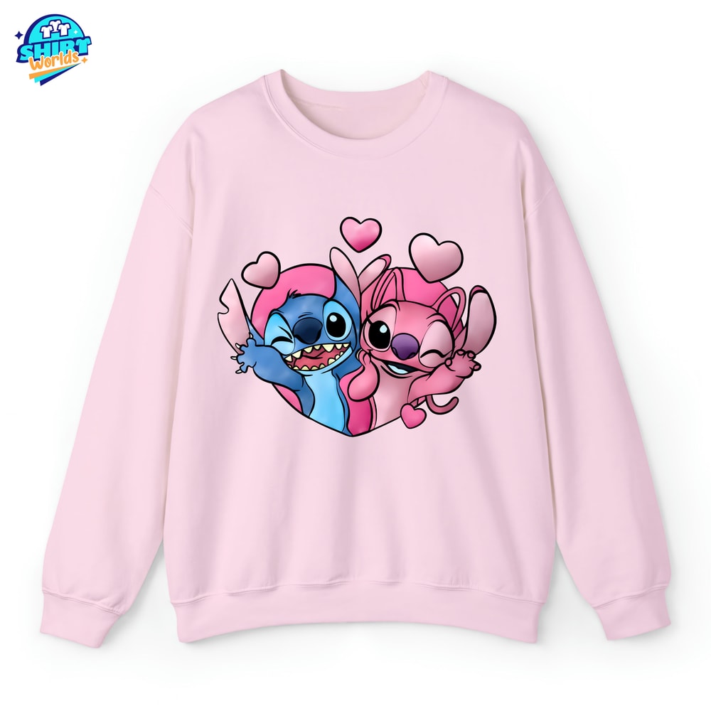 Disney Stitch and Angel Valentine Shirt, Angel Valentine Shirt, Disney Valentine's Day Shirt, Stitch Valentine Shirt.jpg