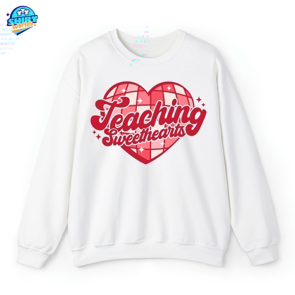 Pink Teacher Valentine Sweatshirt, Valentine Teaching Sweethearts T-shirt, Valentines Day Shirt For Teachers, Teacher Valentine's Day Hoodie.jpg