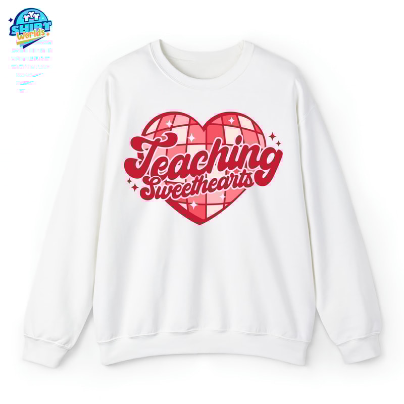 Pink Teacher Valentine Sweatshirt, Valentine Teaching Sweethearts T-shirt, Valentines Day Shirt For Teachers, Teacher Valentine's Day Hoodie.jpg