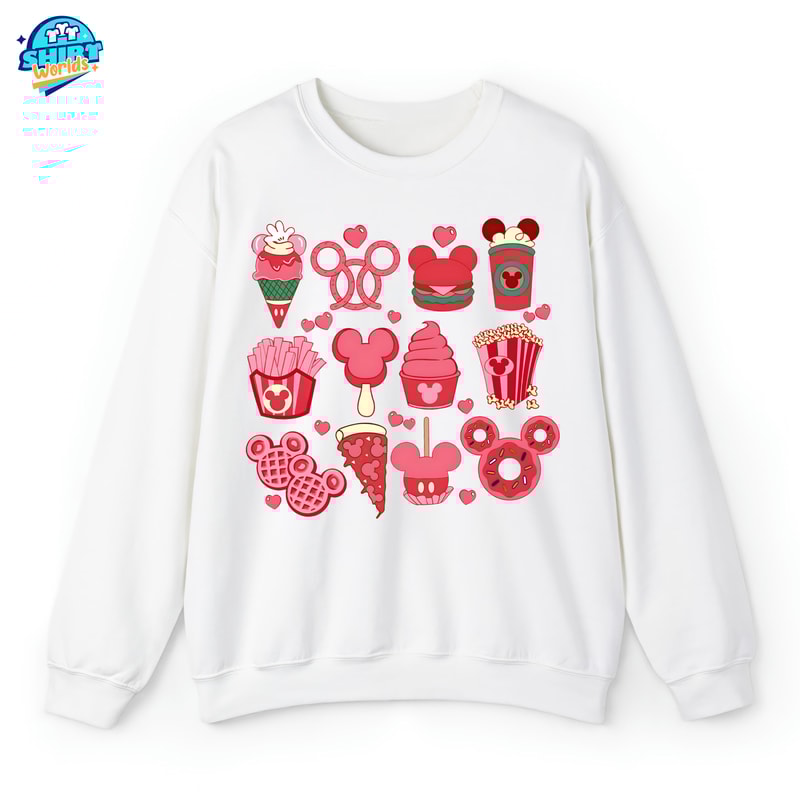Vintage Disney Valentines Snacks Shirt, Disney Valentine's Day Shirt, Mickey and Friends Valentine Shirt.jpg