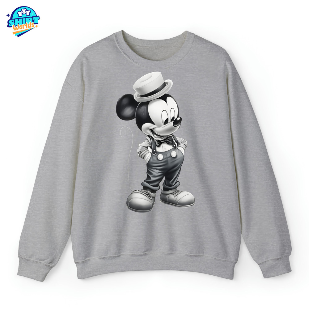 Vintage Mickey and Minnie Couple Shirt, Disney Nostalgia Mickey Mouse Shirt, Couple Disneyland Shirt, Disney Silhouette Tee, Unisex Shirts.jpg