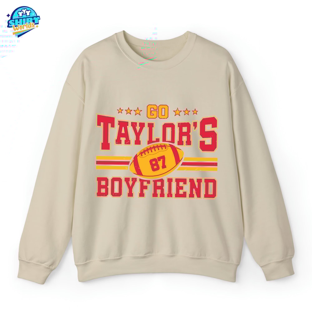 Go Taylor's Boyfriend Shirt, Travis and Taylor, Go Taylors Boyfriend Sweatshirt, Taylors Version T-shirt, KC Football, Football Fan Gifts.jpg