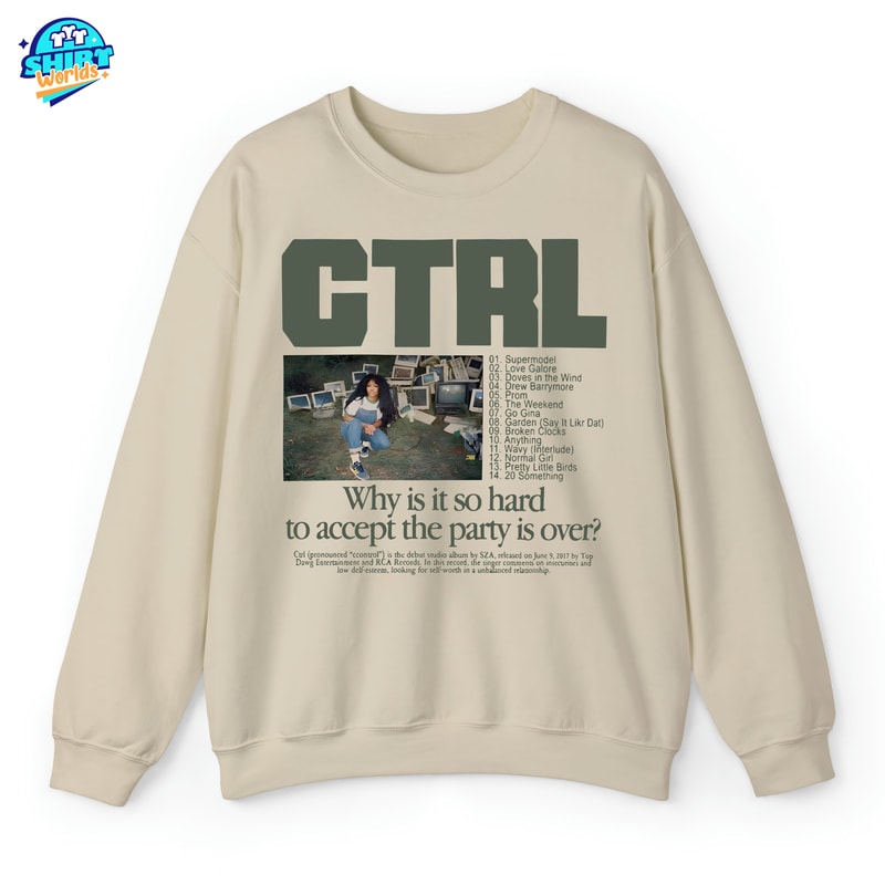 S.Z.A Hoodie, Vintage CTRL S.Z.A Album Sweatshirt, Tour 2023 Shirt, S.Z.A Merch, Gift For Men.jpg