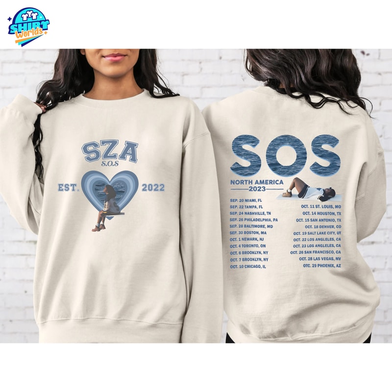 Sza Sos Est 2022 Sweatshirt, Sza Sos Est 2022 Hoodie, Sza Sos Est 2022 Tshirt, Sos Album Shirt, Sza Concert Shirt, Music Lover Gift.jpg
