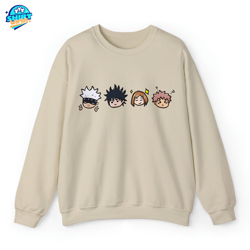 Cute Chibi Besto Friendo Shirt, Jujutsu Kaisen Shirts, Anime Lover Gift, Anime Lover Sweatshirt, Gift for Him, Anime Lover Gift.jpg