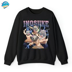 inosuke character shirt, demon slayer, anime demon. shirt, vintage anime shirt, anime shirt, gift for anime lovers