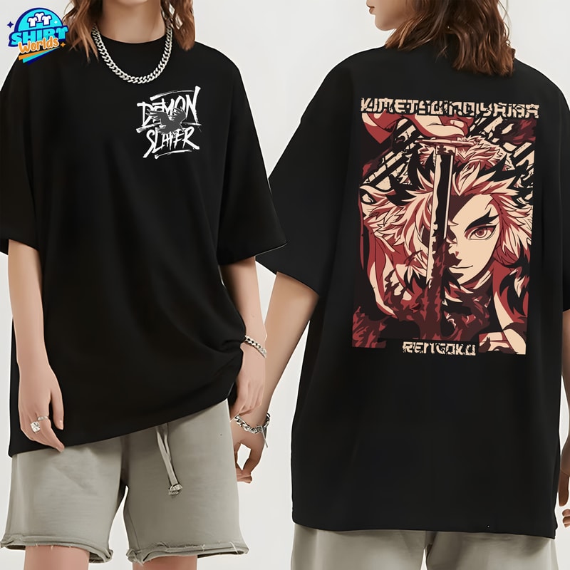 Kimetsu No Yaiba Shirt, Demon Slayer Anime, Anime Manga Shirt, Anime Shirt, Gifts For Anime Lovers, Anime Demon Shirt.jpg
