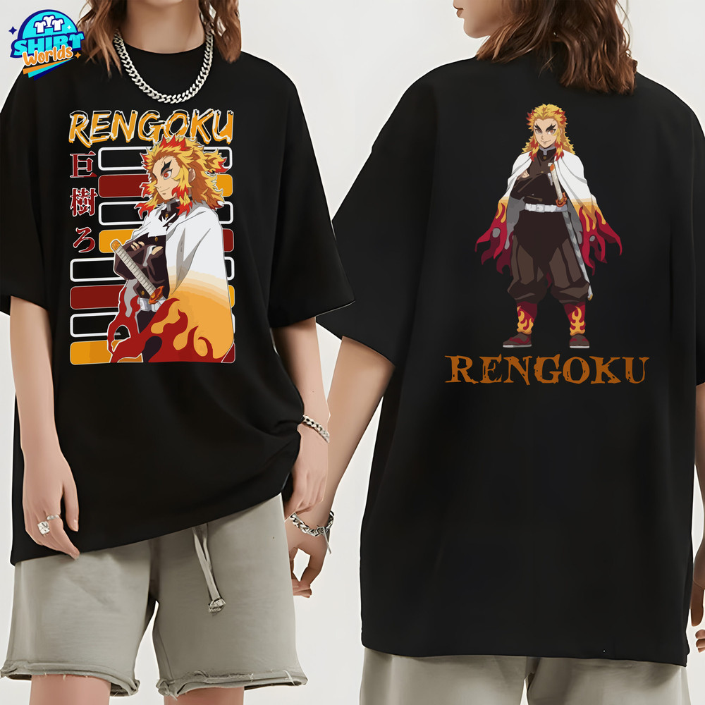 Kyojuro Rengoku Demon Slayer Anime, Anime Manga Shirt, Anime Shirt, Gifts For Anime Lovers, Anime Demon Shirt.jpg