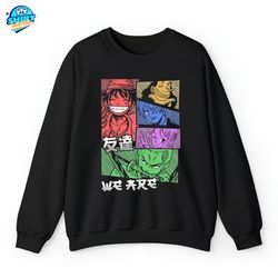 luffy and the crew shirt, vintage anime shirt, one piece anime shirt, anime manga shirt, anime shirts, gifts for anime l