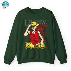 luffy one piece shirt, monkey d.luffy, one piece pirate king, one piece anime shirt, straw hat, anime shirts, gifts for