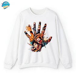 monkey d.luffy one piece shirt, one piece pirate crew, one piece anime shirt, straw hat shirt, gifts for anime lovers