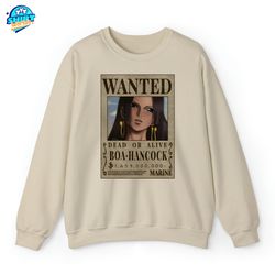 one piece boa hancock bounty, kuja pirates wanted poster, one piece anime shirt, straw hat shirt, gifts for anime lovers
