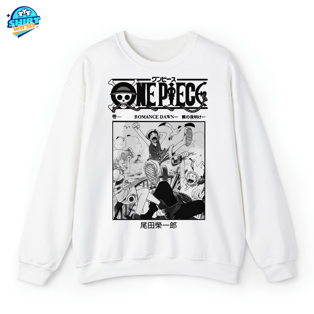 One Piece Romance Dawn Shirt, Anime Japanese Shirt, Manga Shirt, Vintage Anime Shirt, We Are One t-shirt, One Piece Sweatshirt, One Piece Unisex Tees.jpg